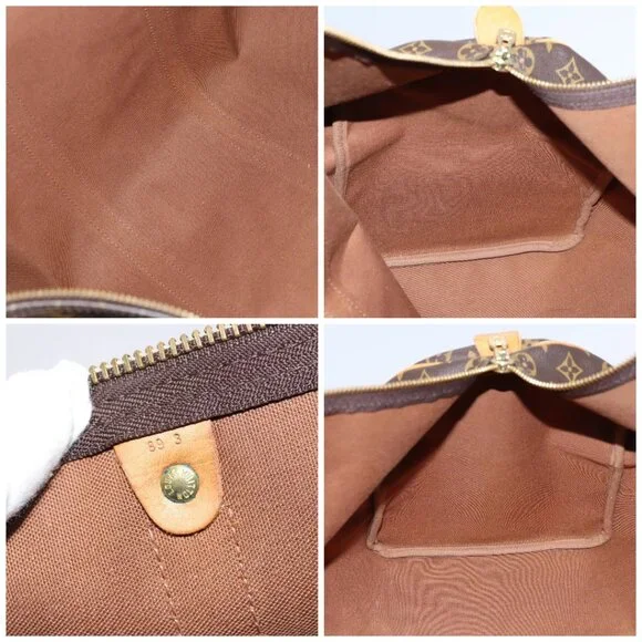 LOUIS VUITTON Monogram Keepall 60 Boston Bag M41422 LV Auth 109934 - Picture 15 of 16